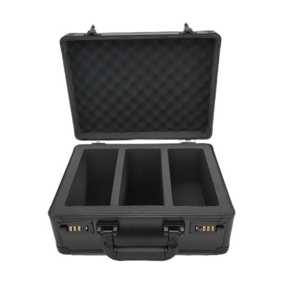 Kokiya Graded Card Case Portable with Combination Locks for Game Card Baseball Card 3 slots
