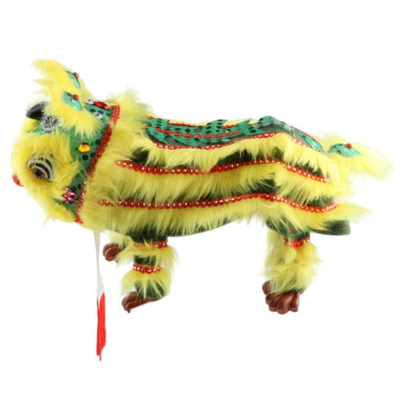 Kokiya Hand Puppet with Strings and Rod Asian Figurine Puppet for Adults Kids Gifts Green Yellow