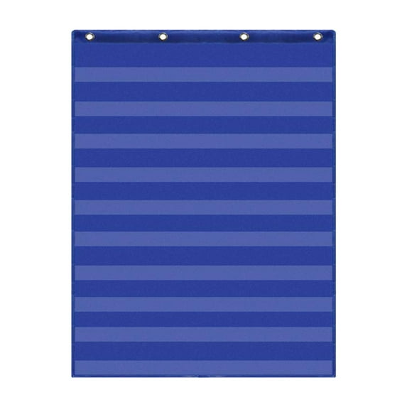 Kokiya Hanging 10 Pockets Chart Learning Materials Educational Preschool Toy for Number Blue