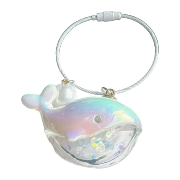 Kokiya Keychain Bag Pendant Compact Decoration Bag Charm for Purse Women Tote White