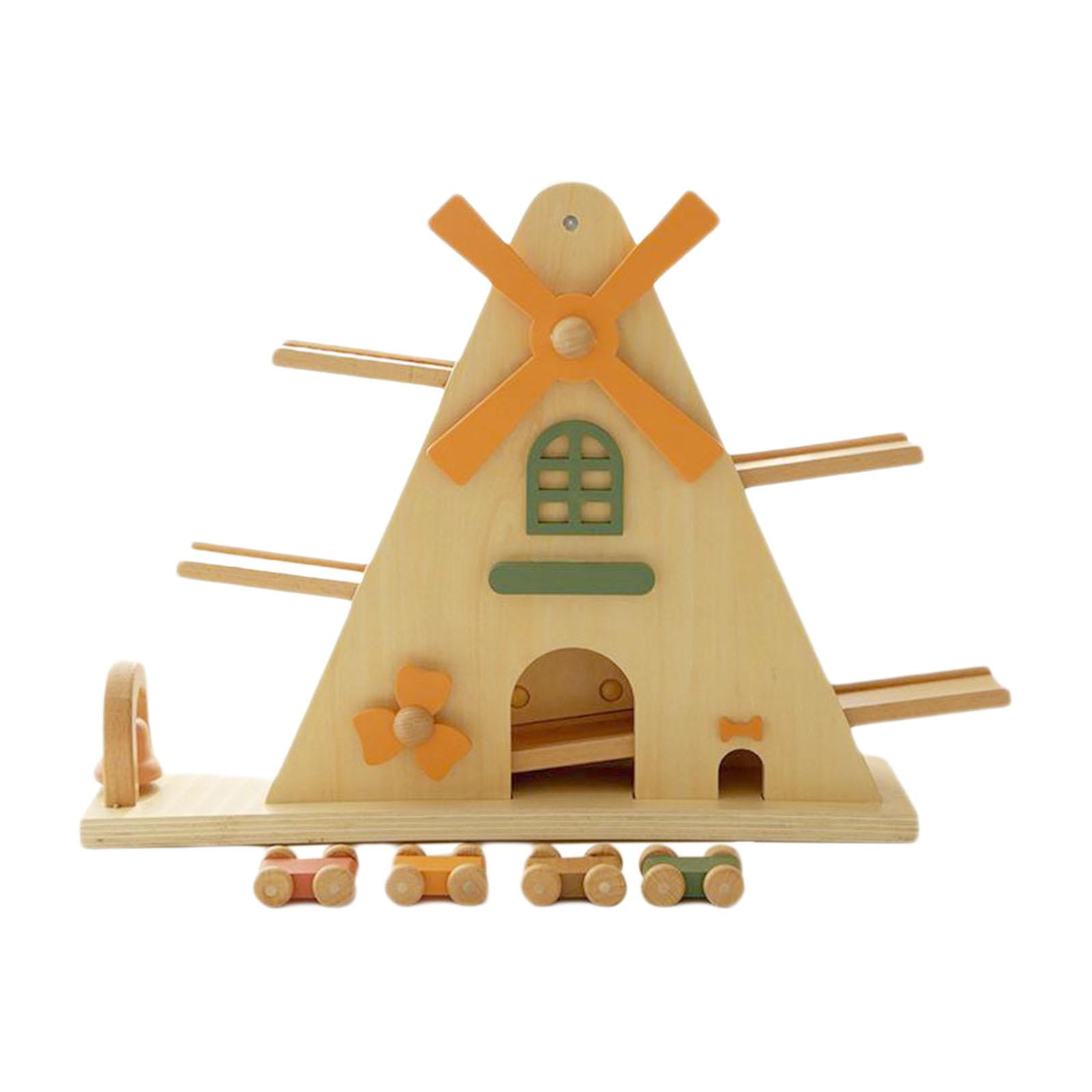 Kokiya Kid Wooden Race Track Car Glide Car Miniature Toy Coordination ...