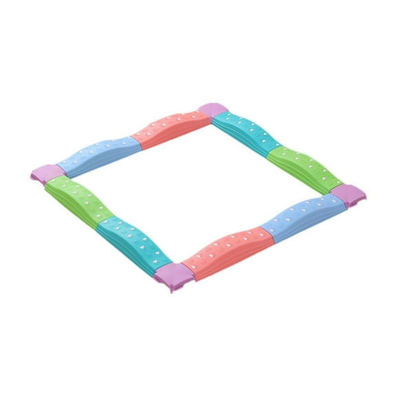 Kokiya Kids Balance Beams Obstacle Course Gym Toy Indoor and Outdoor Balance Blocks 12Pcs Colorful