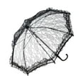 thumbnail image 1 of Kokiya Kids Decor Lace Wedding Umbrella Diameter 50cm for Wedding Party Photo Props Black, 1 of 9