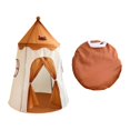 thumbnail image 1 of Kokiya Kids Play Tent Child Castle Play Tent for Playgrounds Daycare Birthday Party Brown, 1 of 9
