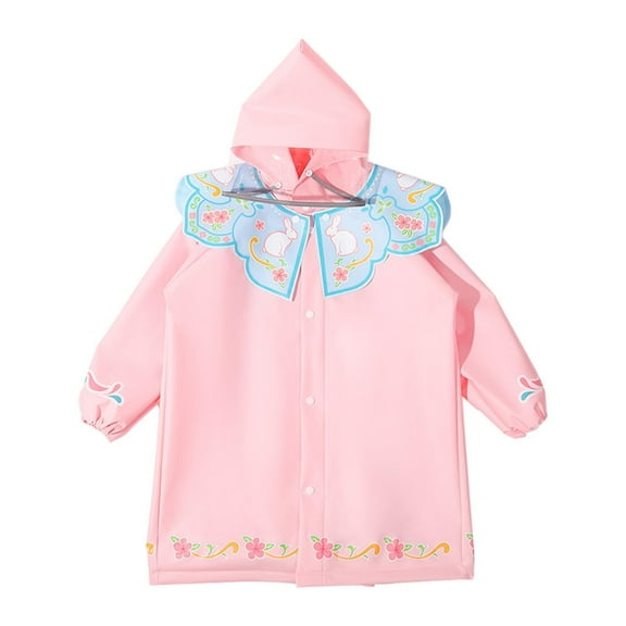Kokiya Kids Raincoat EVA Boys Girls Rainwear for Children Travel Outdoor Activities L