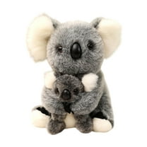 Kokiya Koala Plush Toy Koala Bear Stuffed Decoration 11.02inch Collectible Mum and Baby gray