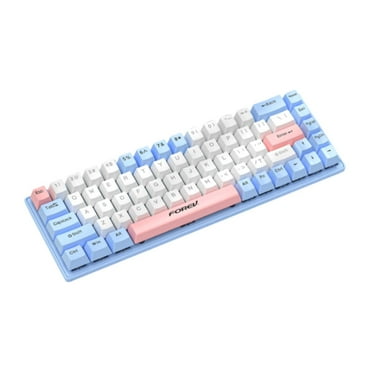 Kokiya Mechanical Gaming Keyboard Gamer Keyboard Typewriter Office USB Wired 68 Key Blue