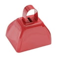 thumbnail image 1 of Kokiya Metal Cowbell 2.91x2.36x2.95" Cow Bell for Celebrations Football Games Party Red, 1 of 9