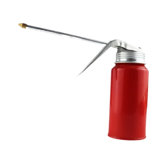 Kokiya Metal Oil Can with Spout, Oil Pump Can Portable Garage Pump Oiler High Pressure Hand Pump Oiler Can for Vehicles Machines