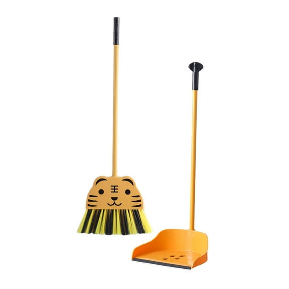 Kokiya Mini Broom and Dustpan Set for Kids Educational Practical Role Playing Preschool 2Pcs