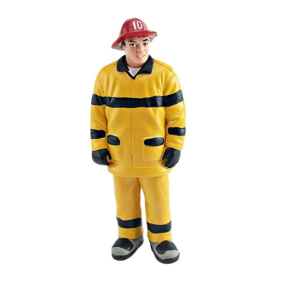 Kokiya Miniature Figure Sand Table Layout Decoration Collectibles Tiny People Model Firemen