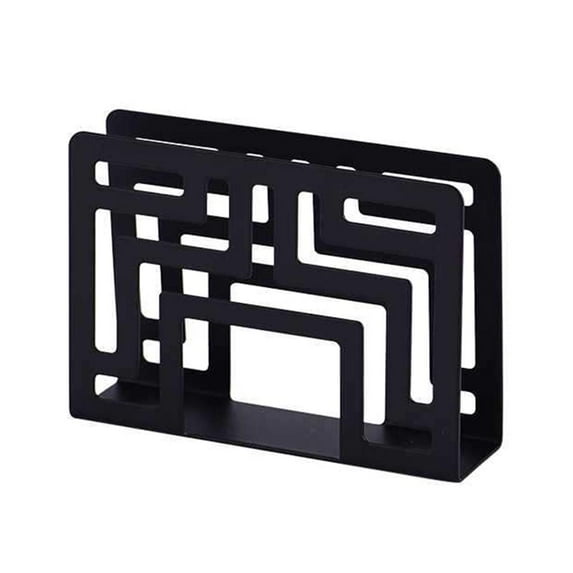Kokiya Napkin Holder ,Stainless Steel Paper Napkin Holder ,Storage Organization, Modern Black