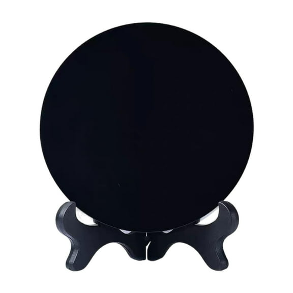 Kokiya Obsidian Circle Disc Mini Black Round Mirror Scrying Mirror S S