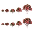 thumbnail image 1 of Kokiya Pack of 10 Model Train Trees with Flowers, 1:75-1:500 Multi Scale, Scenery HO OO, 1 of 8