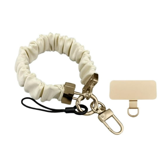 Kokiya Phone Chain Gifts Easy to Use Ornament Phone Lanyard for Phone Walking Women Beige
