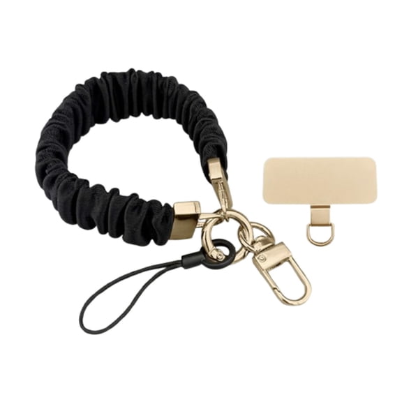 Kokiya Phone Chain Gifts Easy to Use Ornament Phone Lanyard for Phone Walking Women Black