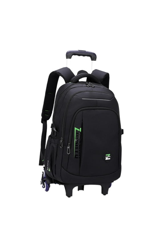 Rolling Backpack Portable Carry on Luggage Bag for Business Overnight 6 Wheels