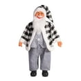 thumbnail image 1 of Kokiya Santa Claus Christmas Figurine 24" Collectible for Desk Indoor Outdoor Party Black White, 1 of 9
