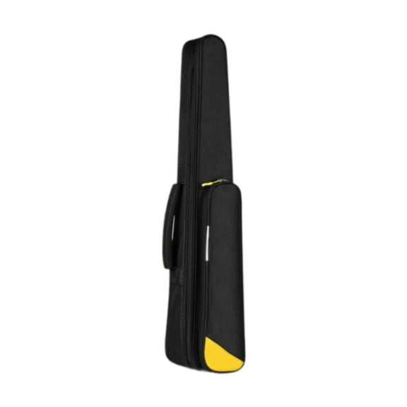 Kokiya Sax Clarinet Bag Cross Body Bag for Electric Flute Wind Controller Clarionet Black with yellow