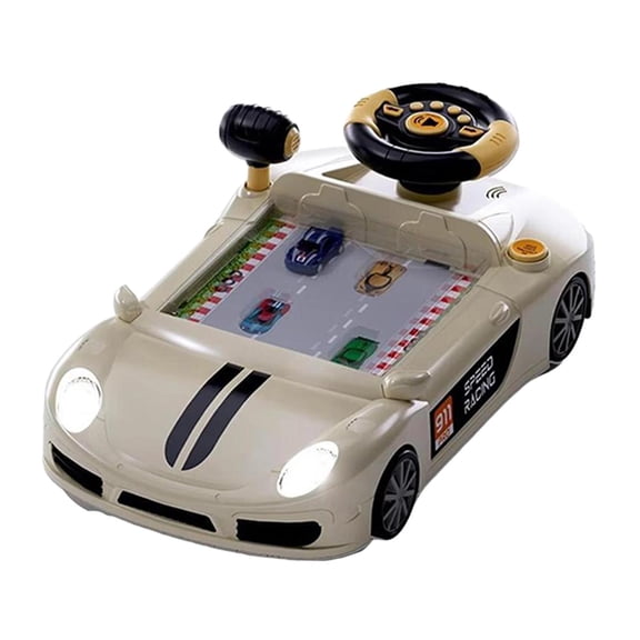Kokiya Simulation Driving Steering Wheel Toy Driving Wheel for Children 3 Years Old white
