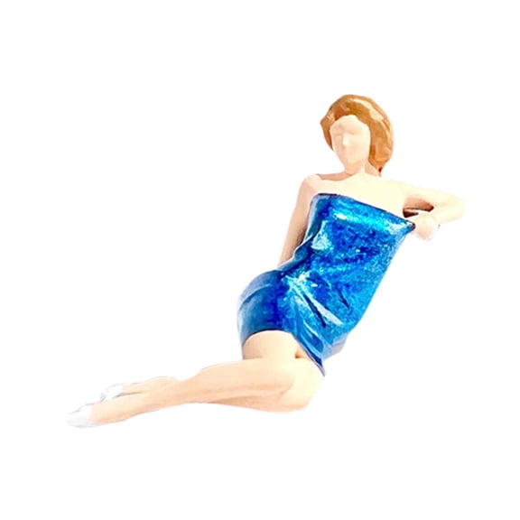 Kokiya Sitting Posture Women Figures 1/64 People Figure for Scenery Landscape Layout