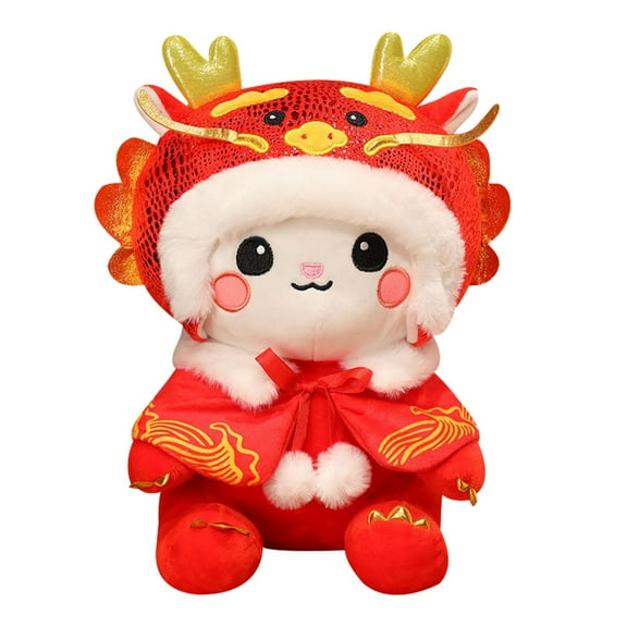 Kokiya Soft Chinese New Year Dragon Stuffed Doll Cute Lightweight Spring Festival 23cm