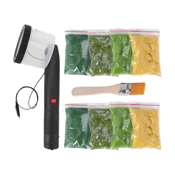 Kokiya Static Flocking Machine Electrostatic Flocking Machine for Landscaping Gauge 8 Bags Grass Powder