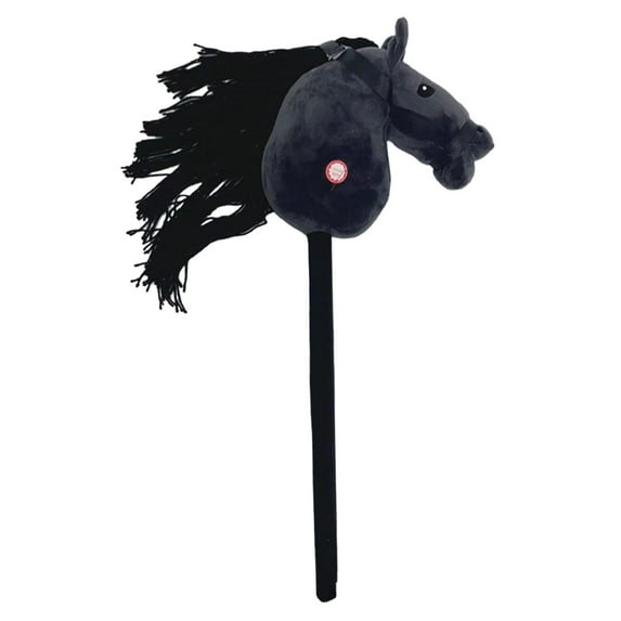 Kokiya Stick Horse Sturdy Hobby Horse Riding Toy for Kids Boys Girls Children black A