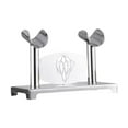 thumbnail image 1 of Kokiya Tabletop Microphone Stand Microphone Rack Stand Stainless Steel Convenient Utility Shelf 2 Seat Microphone Stand Tray, 1 of 9