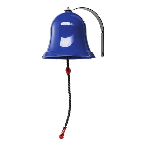 Kokiya Toys Bell Playground Pretend Play Hanging Bell Swing Set Home Accessory for Kids Boys Girls Blue