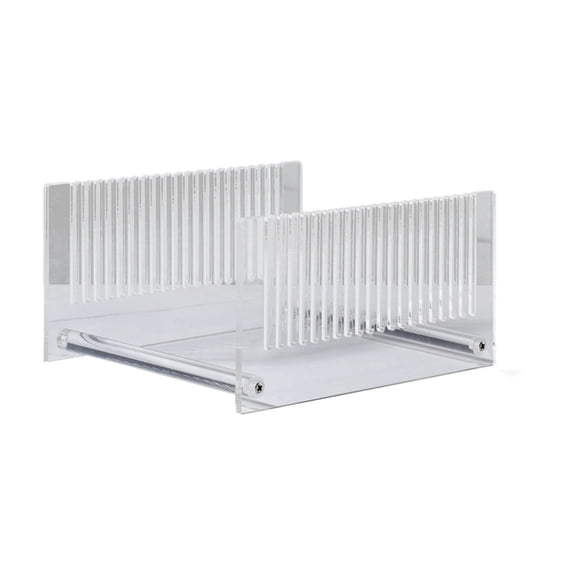 Kokiya Vinyl Storage Holder Clear CD Album Display Rack for Comics Books Disc