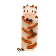 thumbnail image 1 of Kokiya Wooden Car Ramp Toy Zig Car Slide for Kindergarten 1 Year Old Boys Girls Calf pattern, 1 of 9