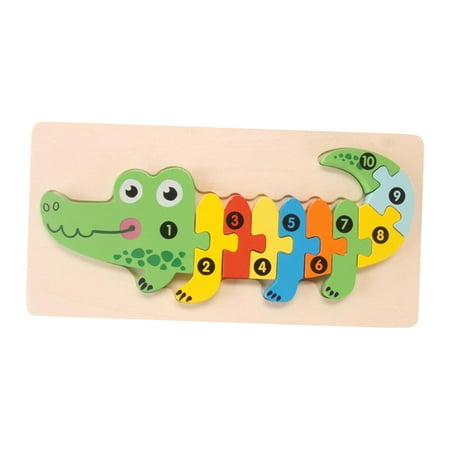 Kokiya Wooden Crocodile Number Puzzle Cognition Intelligence Puzzle Puzzles for