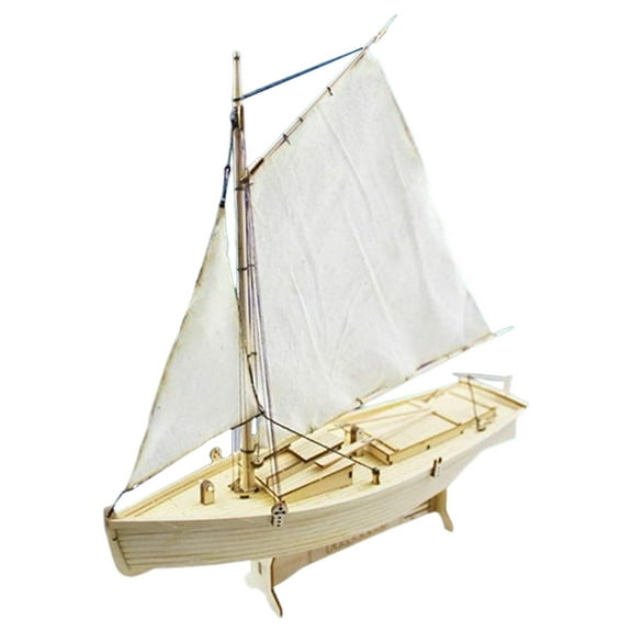 Kokiya Wooden Sailboat Model Kit DIY Assembling Building Kit Wooden Ship Model Sailboat