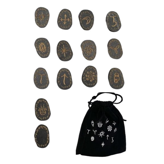 Kokiya amleso 1Set Witch Runes Meditation Gift Collection Home Decor Ornament Gifts for