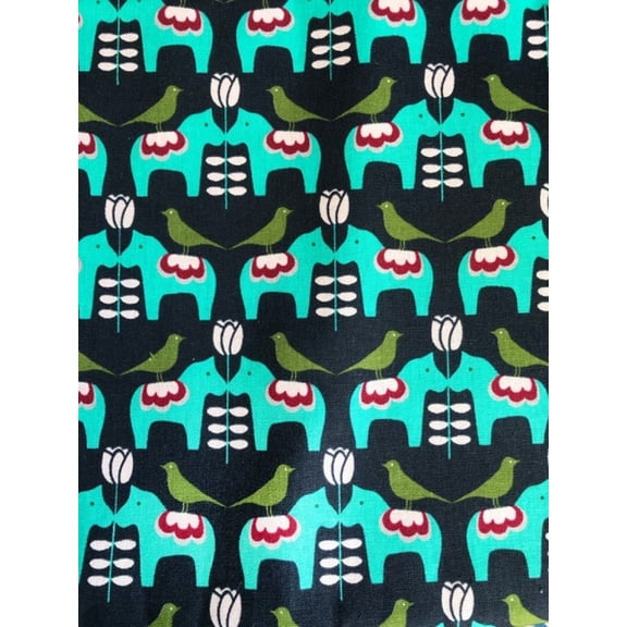 Kokka Cotton Linen Canvas Fabric Navy - per yard