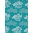 thumbnail image 1 of Kokka Cotton Woven Jacquard Fabric Turquoise - per yard, 1 of 6