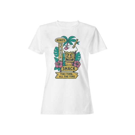 Koko's Froth Shack Tiki Design Women's T-shirt