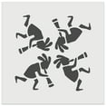 thumbnail image 1 of Kokopelli Circle Dancing Pattern Southwestern Fertility God DIY Cookie Wall Craft Stencil - 9.0 Inch, 1 of 5