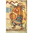 thumbnail image 1 of Kokopelli Dancer Single Rocker SwitchStix Peel and Stick Art Deco Switch Plate Cover Applique Washable Heat/Steam/Water-Resistant - 1 unit, 1 of 1