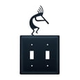 thumbnail image 1 of Kokopelli Switch Cover Double - Black, 1 of 1