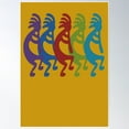 thumbnail image 1 of Kokopelli The Fertility Deity Poster Wall Art, Modern Wall Decor For Living Room Bedroom, 8x12 UNFRAMED, 1 of 3
