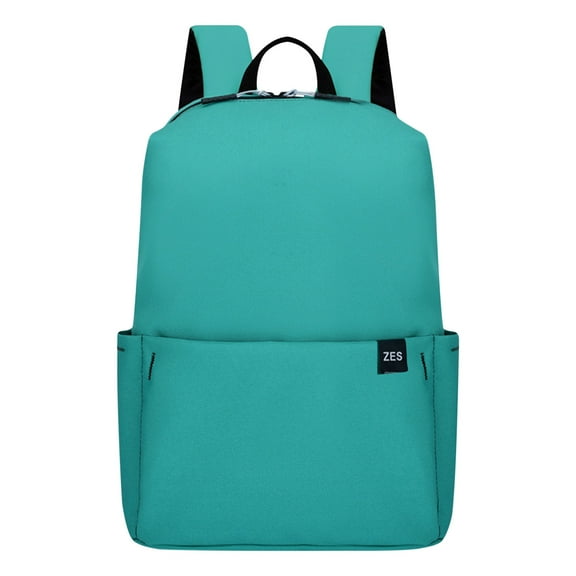 Kokovifyes Back to School Supplies Sale Adult Solid Color Small Backpack Men and Women Style Schoolbag Lightweight Schoolbag Green