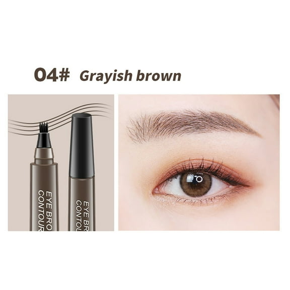 Kokovifyves 1PCS Microblading Fine Sketch Liquid Eyebrow Pencil Quad Liquid Eyebrow Pencil 8ML