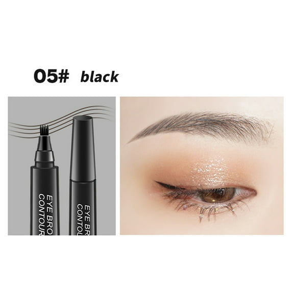 Kokovifyves 1PCS Microblading Fine Sketch Liquid Eyebrow Pencil Quad Liquid Eyebrow Pencil 8ML