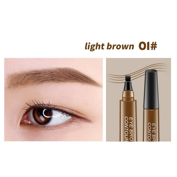 Kokovifyves 1PCS Microblading Fine Sketch Liquid Eyebrow Pencil Quad Liquid Eyebrow Pencil 8ML