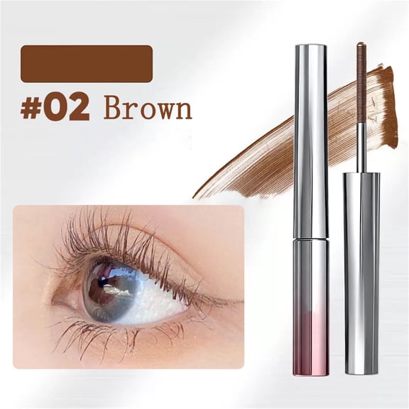 Kokovifyves 2g Clear Eyelash Mascara, Waterproof Lengthening Curling, Non-Smudging Long-Lasting Makeup Base for Natural Lashes