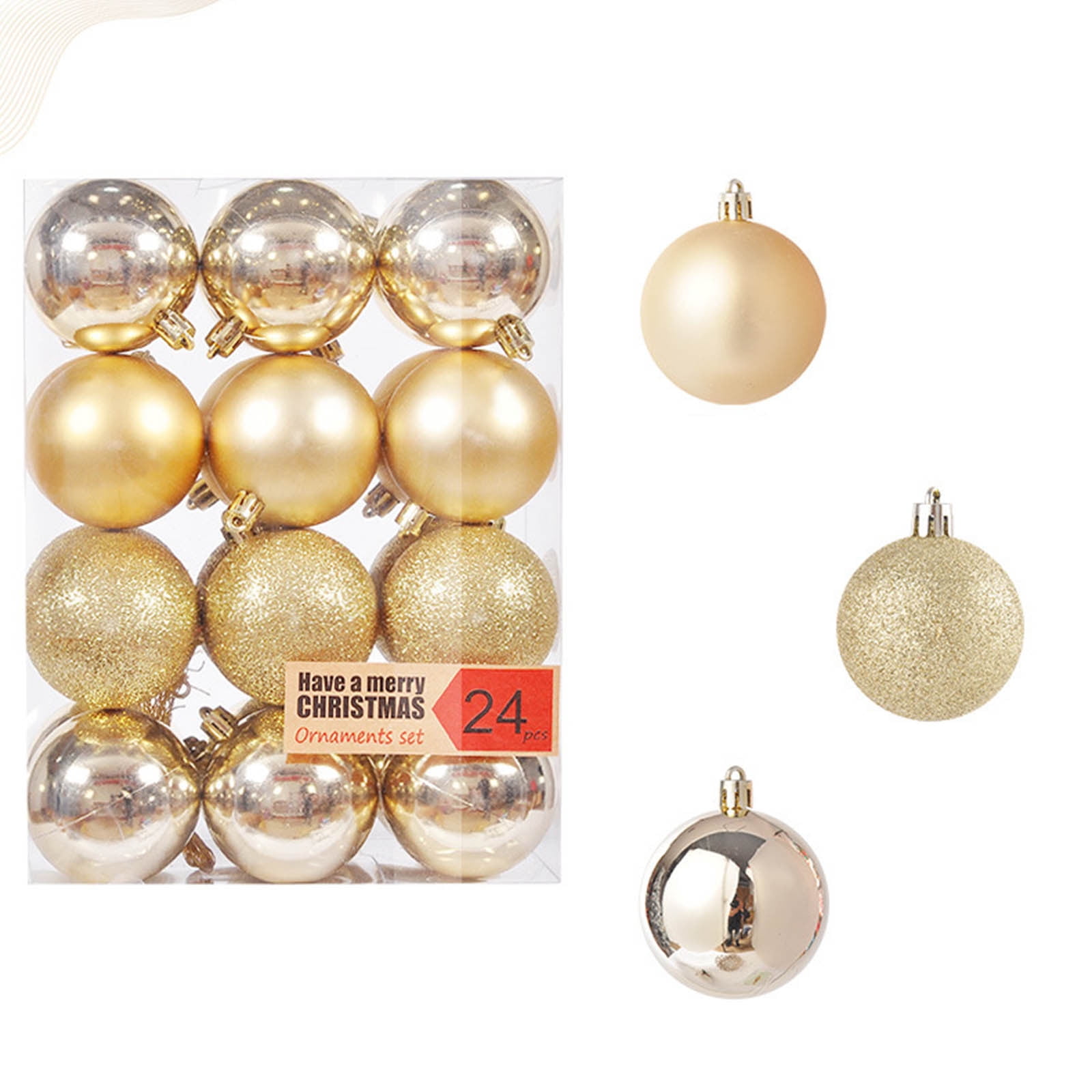 Kokovifyves 3CM Christmas Ball Ornaments Christmas Tree Decoration