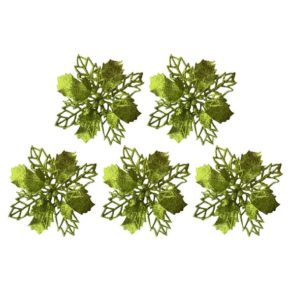 Kokovifyves 5.91in Large Christmas Flower Poinsettia Artificial Christmas Decoration Flowers, Christmas Wreaths, Gift Boxes and Indoor and Outdoor Decorations