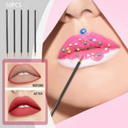 Kokovifyves 50PCS Beauty Tools Disposable Eyeliner Brush Cosmetic Eyeliner Wands Makeup Tool Yellow